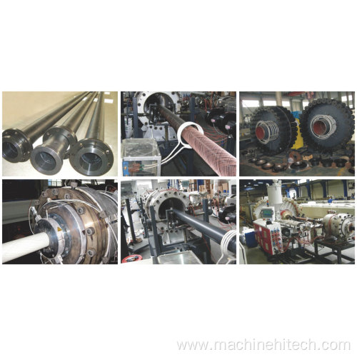 steel wire sprial 4layer composite pipe extrusion line